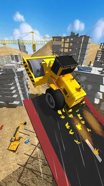 Construction Ramp Jumping (Конструкция для прыжков на рампе) МОД/Взлом [Много денег, Монет и Все открыто] Screenshot 5