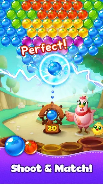 Bubble CoCo : Bubble Shooter (Бабл Коко) МОД/Взлом [Бесконечные деньги, Монеты и Мега MOD] Screenshot 1
