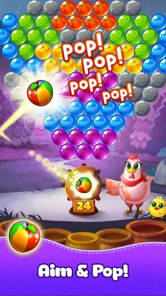 Bubble CoCo : Bubble Shooter (Бабл Коко) МОД/Взлом [Бесконечные деньги, Монеты и Мега MOD] Screenshot 2