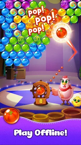 Bubble CoCo : Bubble Shooter (Бабл Коко) МОД/Взлом [Бесконечные деньги, Монеты и Мега MOD] Screenshot 5