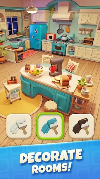 Zoey's Journey: Match & Design МОД/Взлом [Все открыто, Дополнительные деньги и Меню MOD] Screenshot 2