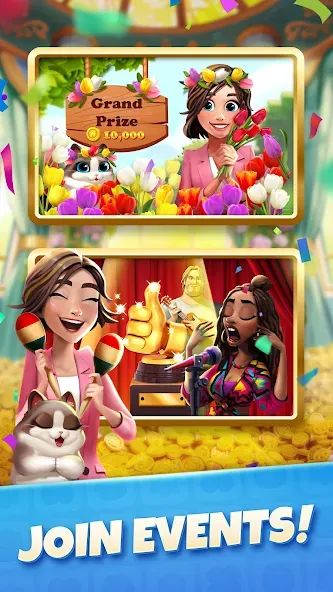 Zoey's Journey: Match & Design МОД/Взлом [Все открыто, Дополнительные деньги и Меню MOD] Screenshot 3