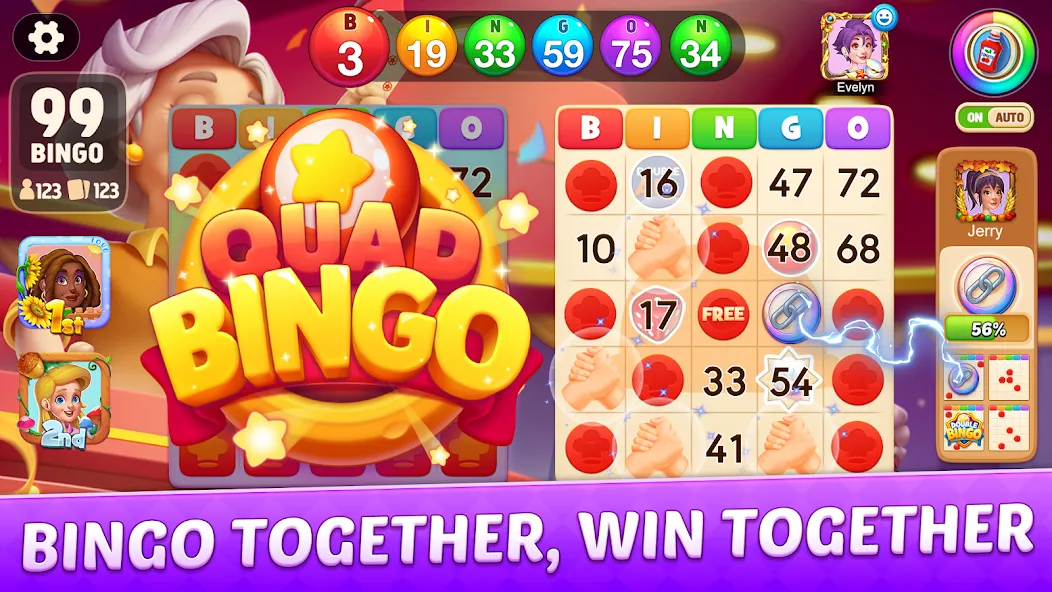 Bingo Frenzy®-Live Bingo Games (Бинго Френзи) МОД/Взлом [Все открыто, Дополнительные деньги и Меню MOD] Screenshot 2