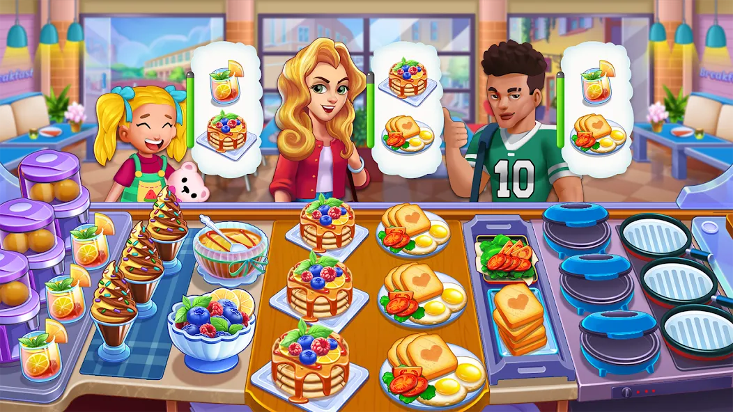 Food Voyage: Fun Cooking Games (Фуд Воядж) МОД/Взлом [Деньги, Монеты и Меню MOD] Screenshot 3