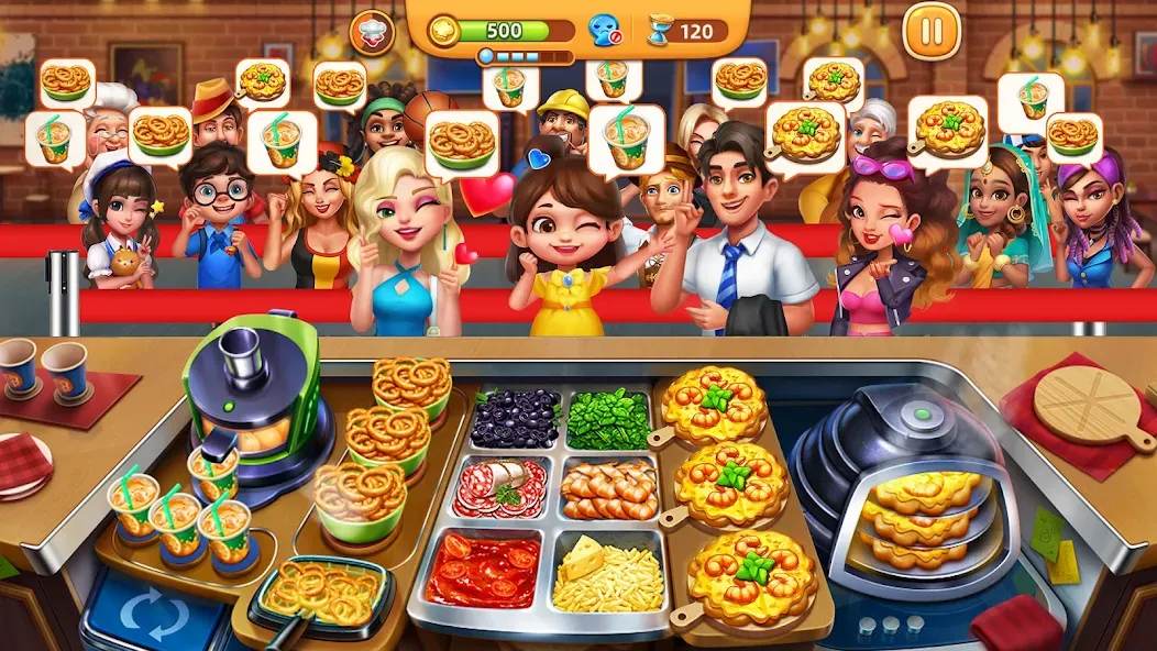 Cooking City - Cooking Games (Кукинг Сити) МОД/Взлом [Все открыто, Дополнительные деньги и Меню MOD] Screenshot 2
