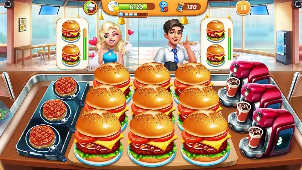 Cooking City - Cooking Games (Кукинг Сити) МОД/Взлом [Все открыто, Дополнительные деньги и Меню MOD] Screenshot 3