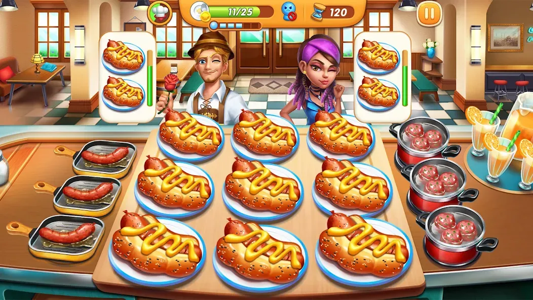 Cooking City - Cooking Games (Кукинг Сити) МОД/Взлом [Все открыто, Дополнительные деньги и Меню MOD] Screenshot 4