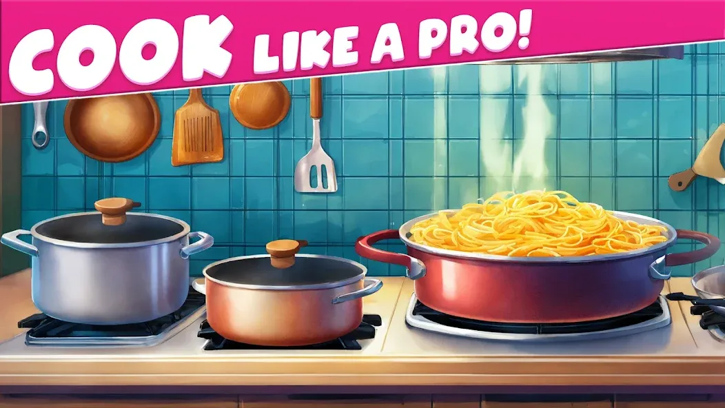 Cooking Taste Restaurant Games МОД/Взлом [Много монет, Открытые уровни и Мега MOD] Screenshot 1