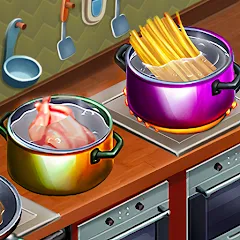 Скачать Cooking Team: Restaurant Games взлом на много денег и бесконечные кристаллы бесплатно
