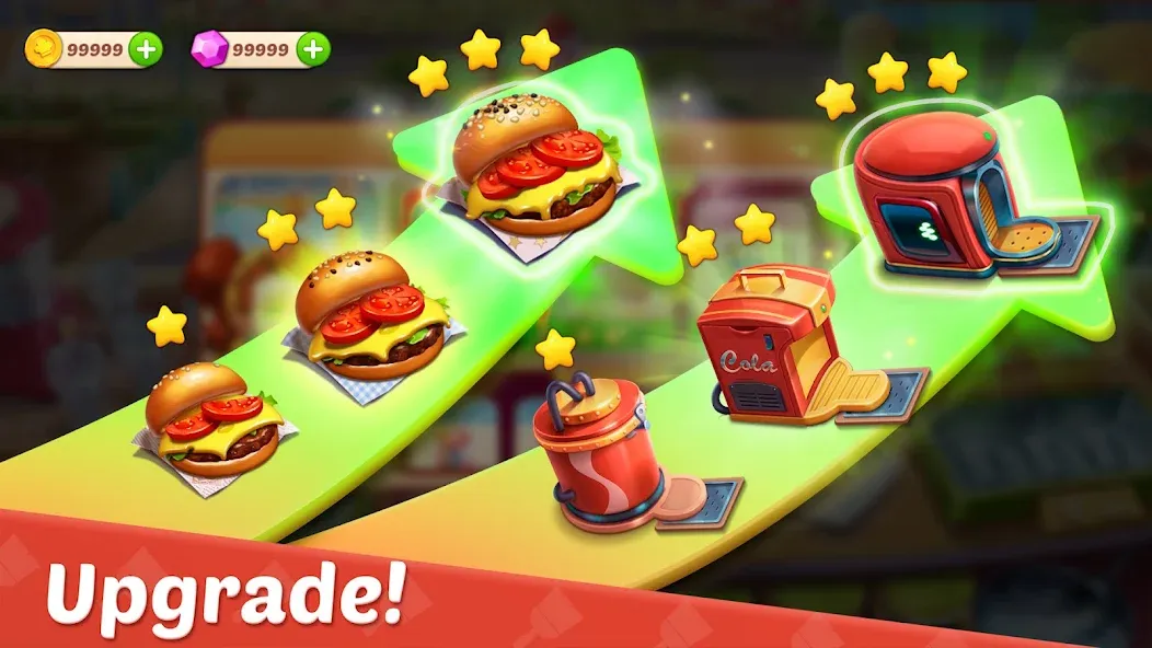 Cooking Town - Restaurant Game (Кукинг Таун) МОД/Взлом [Много монет, Открытые уровни и Мега MOD] Screenshot 3