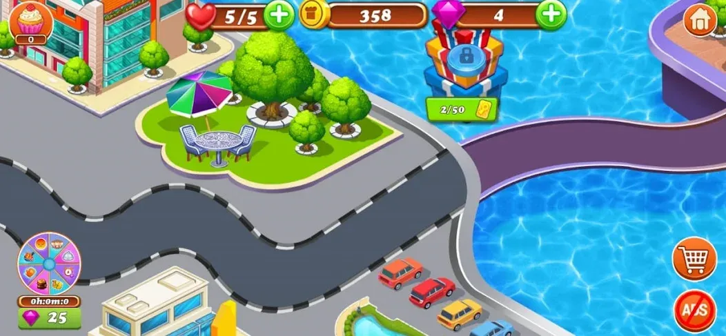 Food Game Crazy Super Chef МОД/Взлом [Бесконечные деньги, Монеты и Мега MOD] Screenshot 2