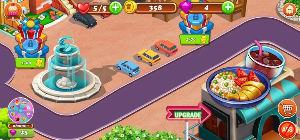 Food Game Crazy Super Chef МОД/Взлом [Бесконечные деньги, Монеты и Мега MOD] Screenshot 3