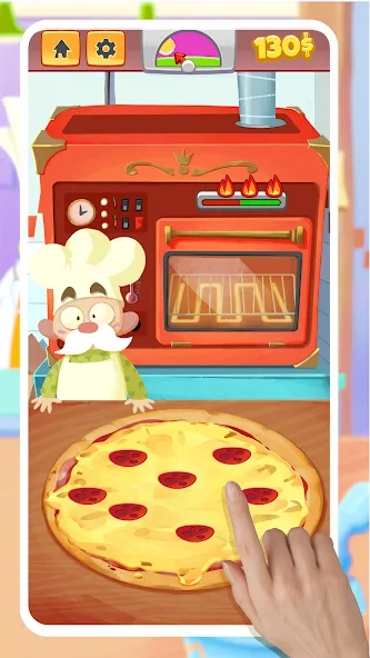 Pizza Maker - Cooking Games (Пицца Мейкер) МОД/Взлом [Много денег, Монет и Все открыто] Screenshot 1