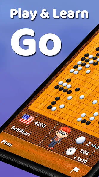 Go Game - BadukPop (Го игра) МОД/Взлом [Много монет, Открытые уровни и Мега MOD] Screenshot 1