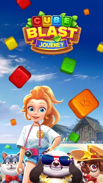 Cube Blast Journey: Toon & Toy (Кьюб Бласт Джорни) МОД/Взлом [Много монет, Открытые уровни и Мега MOD] Screenshot 1