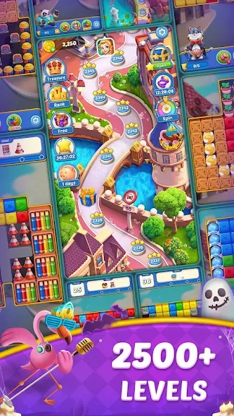Cube Blast Journey: Toon & Toy (Кьюб Бласт Джорни) МОД/Взлом [Много монет, Открытые уровни и Мега MOD] Screenshot 5