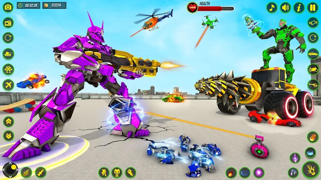Bull Robot Car Game:Robot Game МОД/Взлом [Много денег, Монет и Все открыто] Screenshot 5