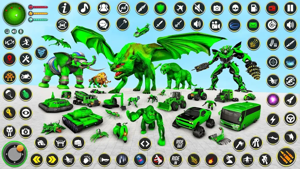 Multi Animal Robot Car Games (Мульти Анимал Робот Кар Игры) МОД/Взлом [Много денег, Монет и Все открыто] Screenshot 3