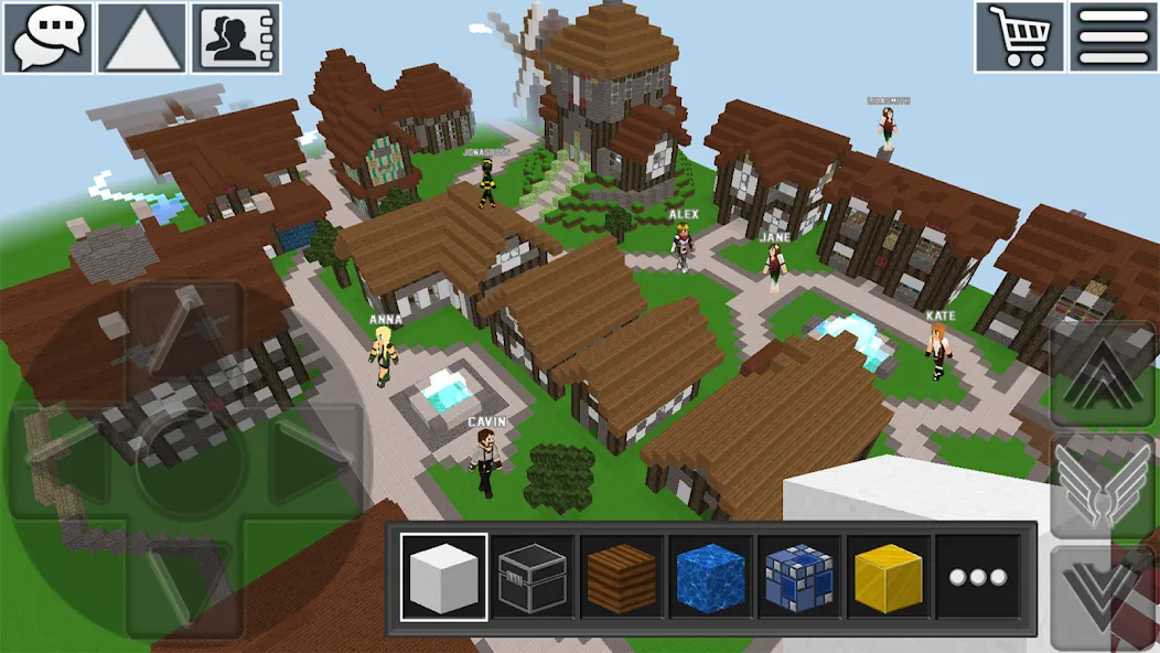 World Craft: Block Craftsman МОД/Взлом [Все открыто, Дополнительные деньги и Меню MOD] Screenshot 1