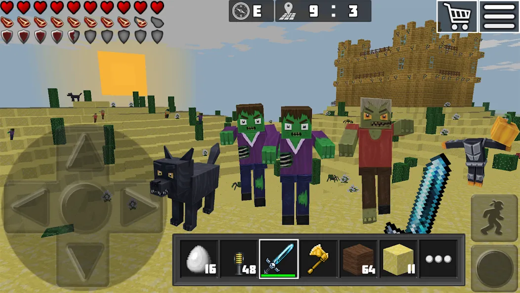World Craft: Block Craftsman МОД/Взлом [Все открыто, Дополнительные деньги и Меню MOD] Screenshot 4