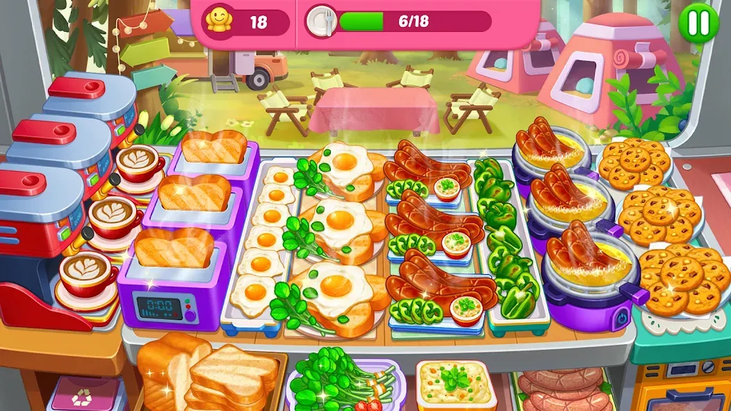 Crazy Cooking Diner: Chef Game (Крейзи кукинг дайнер) МОД/Взлом [Деньги, Монеты и Меню MOD] Screenshot 3