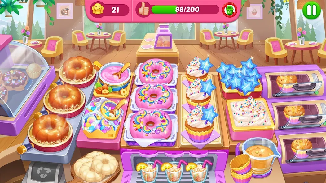 Crazy Cooking Diner: Chef Game (Крейзи кукинг дайнер) МОД/Взлом [Деньги, Монеты и Меню MOD] Screenshot 5