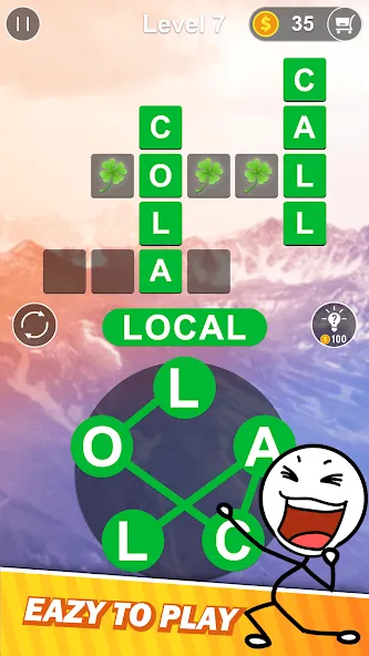 Word Connect - Word Search (Уорд Коннект) МОД/Взлом [Много монет, Открытые уровни и Мега MOD] Screenshot 1