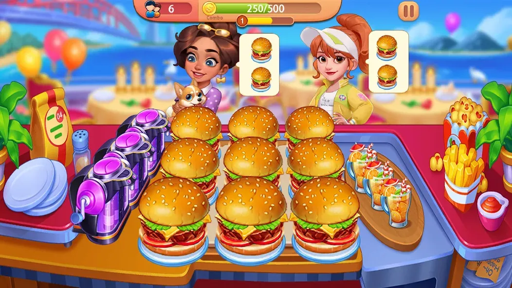 Cooking Journey: Cooking Games (Кукинг Джерни) МОД/Взлом [Меню, Бесконечные монеты и Открытые уровни] Screenshot 2