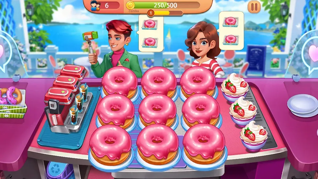 Cooking Journey: Cooking Games (Кукинг Джерни) МОД/Взлом [Меню, Бесконечные монеты и Открытые уровни] Screenshot 3