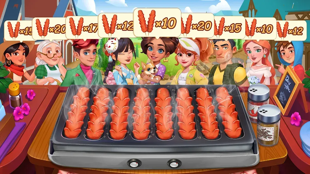 Cooking Journey: Cooking Games (Кукинг Джерни) МОД/Взлом [Меню, Бесконечные монеты и Открытые уровни] Screenshot 5