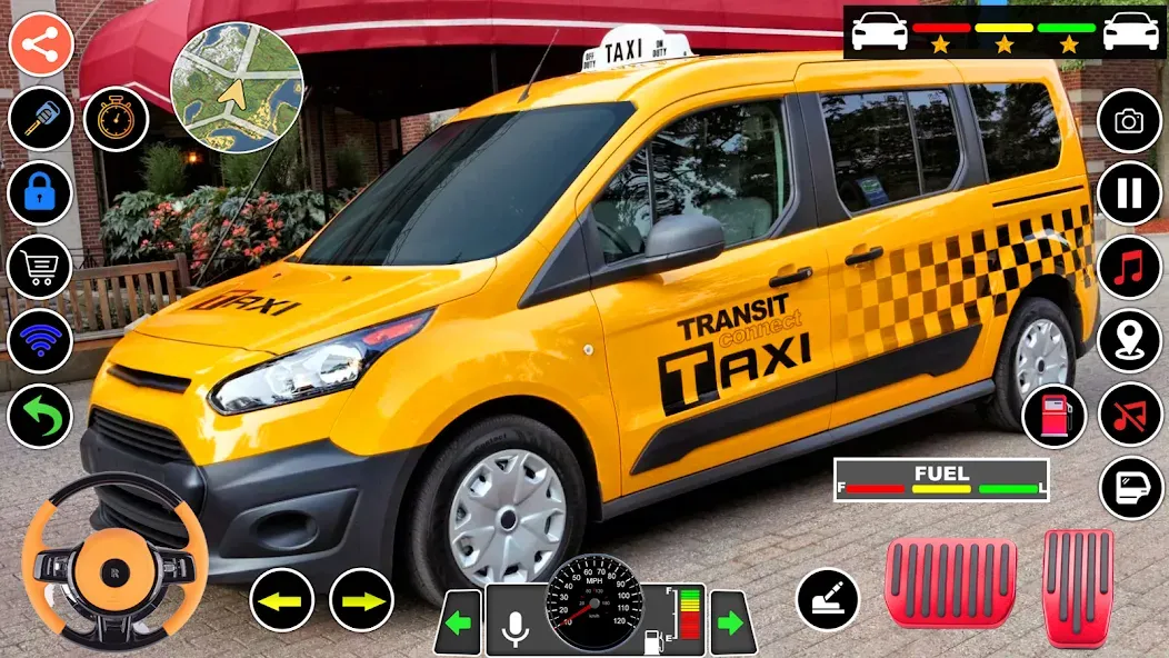US Taxi Game 2023-Taxi Driver МОД/Взлом [Меню, Бесконечные монеты и Открытые уровни] Screenshot 2