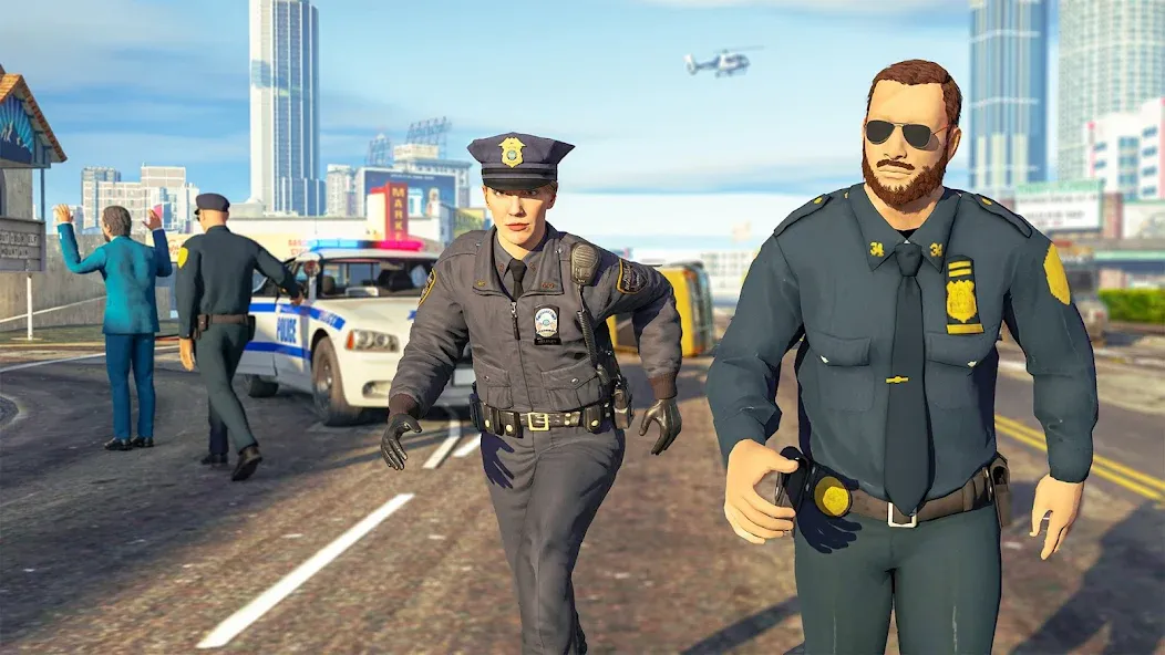 Police Simulator Job Cop Game МОД/Взлом [Много монет, Открытые уровни и Мега MOD] Screenshot 5
