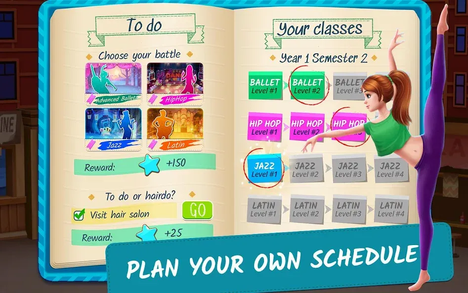 Dance School Stories МОД/Взлом [Много денег, Монет и Все открыто] Screenshot 4