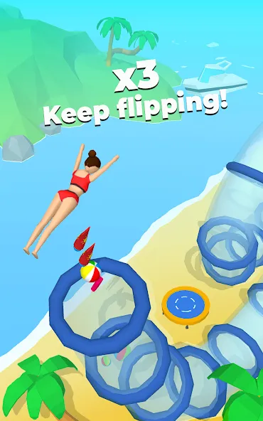 Flip Jump Stack! МОД/Взлом [Меню, Бесконечные монеты и Открытые уровни] Screenshot 1