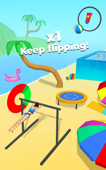 Flip Jump Stack! МОД/Взлом [Меню, Бесконечные монеты и Открытые уровни] Screenshot 3