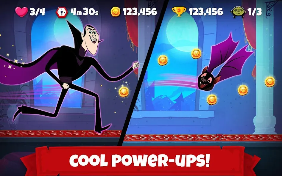 Hotel Transylvania Adventures МОД/Взлом [Меню, Бесконечные монеты и Открытые уровни] Screenshot 3