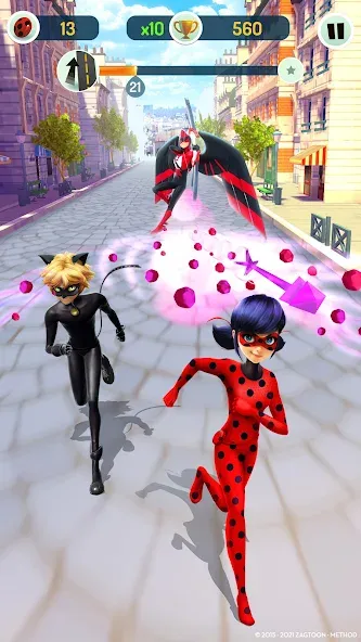Miraculous Ladybug & Cat Noir МОД/Взлом [Много монет, Открытые уровни и Мега MOD] Screenshot 5