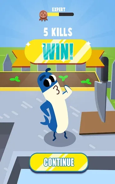 Sausage Wars.io МОД/Взлом [Меню, Бесконечные монеты и Открытые уровни] Screenshot 4