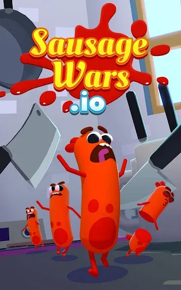 Sausage Wars.io МОД/Взлом [Меню, Бесконечные монеты и Открытые уровни] Screenshot 5