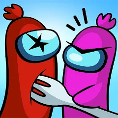 Скачать Взломанная Sausage Wars.io на андроид с меню модом бесплатно