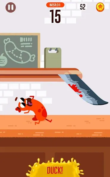 Run Sausage Run! МОД/Взлом [Много монет, Открытые уровни и Мега MOD] Screenshot 1