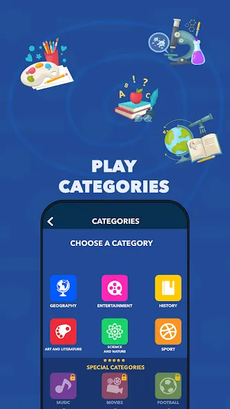 General Knowledge Quiz МОД/Взлом [Деньги, Монеты и Меню MOD] Screenshot 4