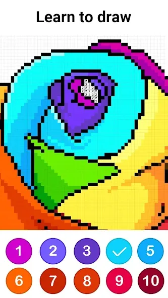 Color by Number ®: No.Draw МОД/Взлом [Все открыто, Дополнительные деньги и Меню MOD] Screenshot 4