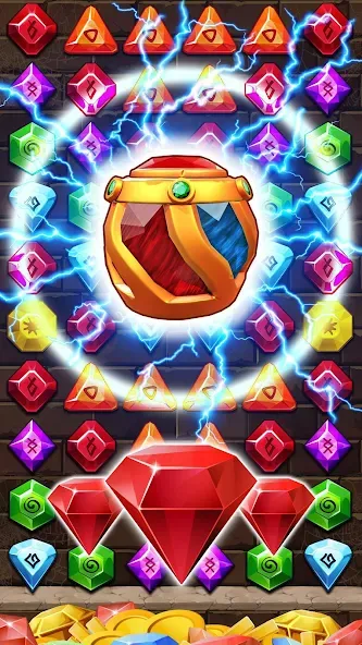 Jewel Ancient Pyramid Treasure МОД/Взлом [Деньги, Монеты и Меню MOD] Screenshot 1