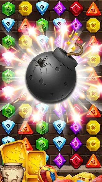 Jewel Ancient Pyramid Treasure МОД/Взлом [Деньги, Монеты и Меню MOD] Screenshot 4