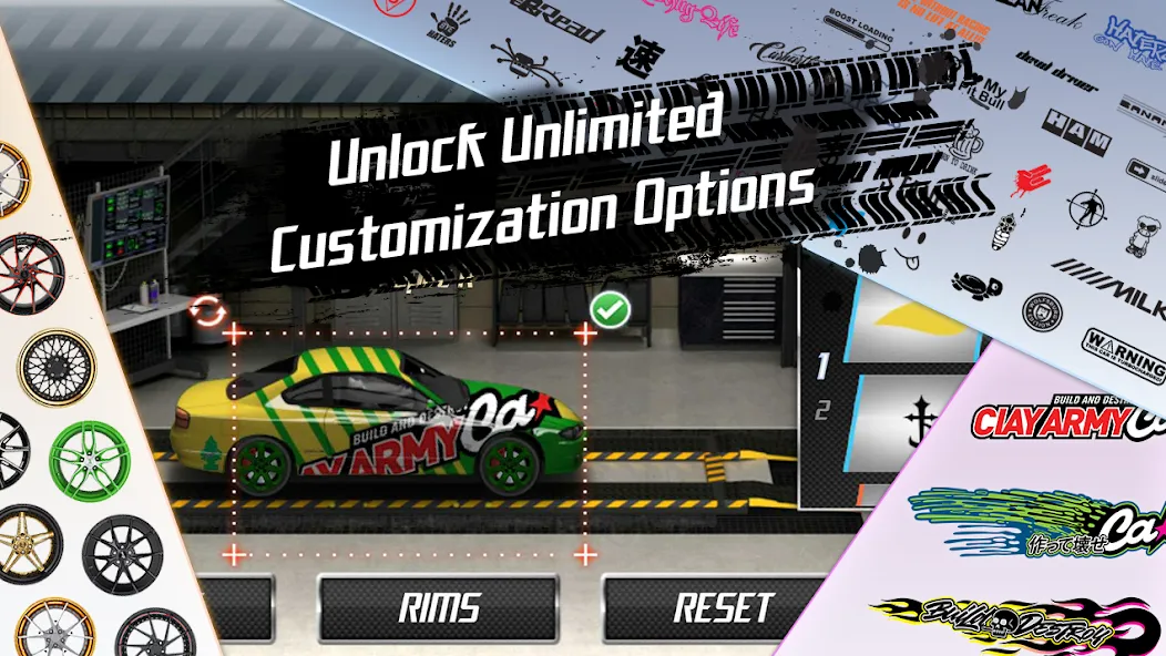 Drag Racing (Драгрейсинг) МОД/Взлом [Меню, Бесконечные монеты и Открытые уровни] Screenshot 1