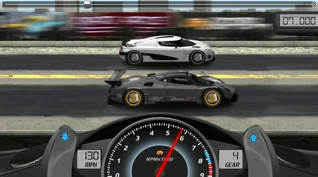 Drag Racing (Драгрейсинг) МОД/Взлом [Меню, Бесконечные монеты и Открытые уровни] Screenshot 2