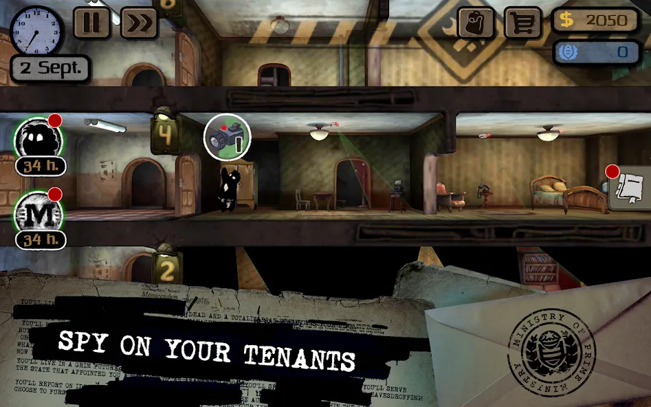 Beholder: Adventure (Бихолдер) МОД/Взлом [Меню, Бесконечные монеты и Открытые уровни] Screenshot 3