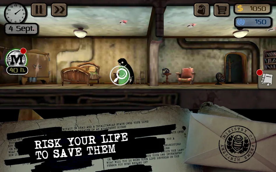 Beholder: Adventure (Бихолдер) МОД/Взлом [Меню, Бесконечные монеты и Открытые уровни] Screenshot 5