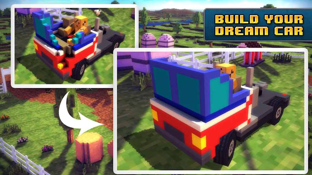 Blocky Roads (Блоки Роадс) МОД/Взлом [Бесконечные деньги, Монеты и Мега MOD] Screenshot 2